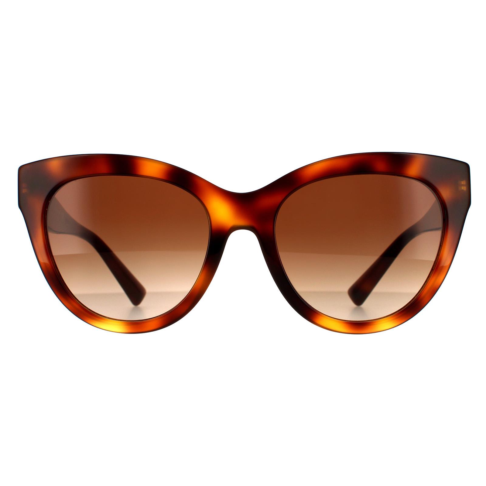 Valentino Sunglasses VA4089 501113 Light Havana Brown 