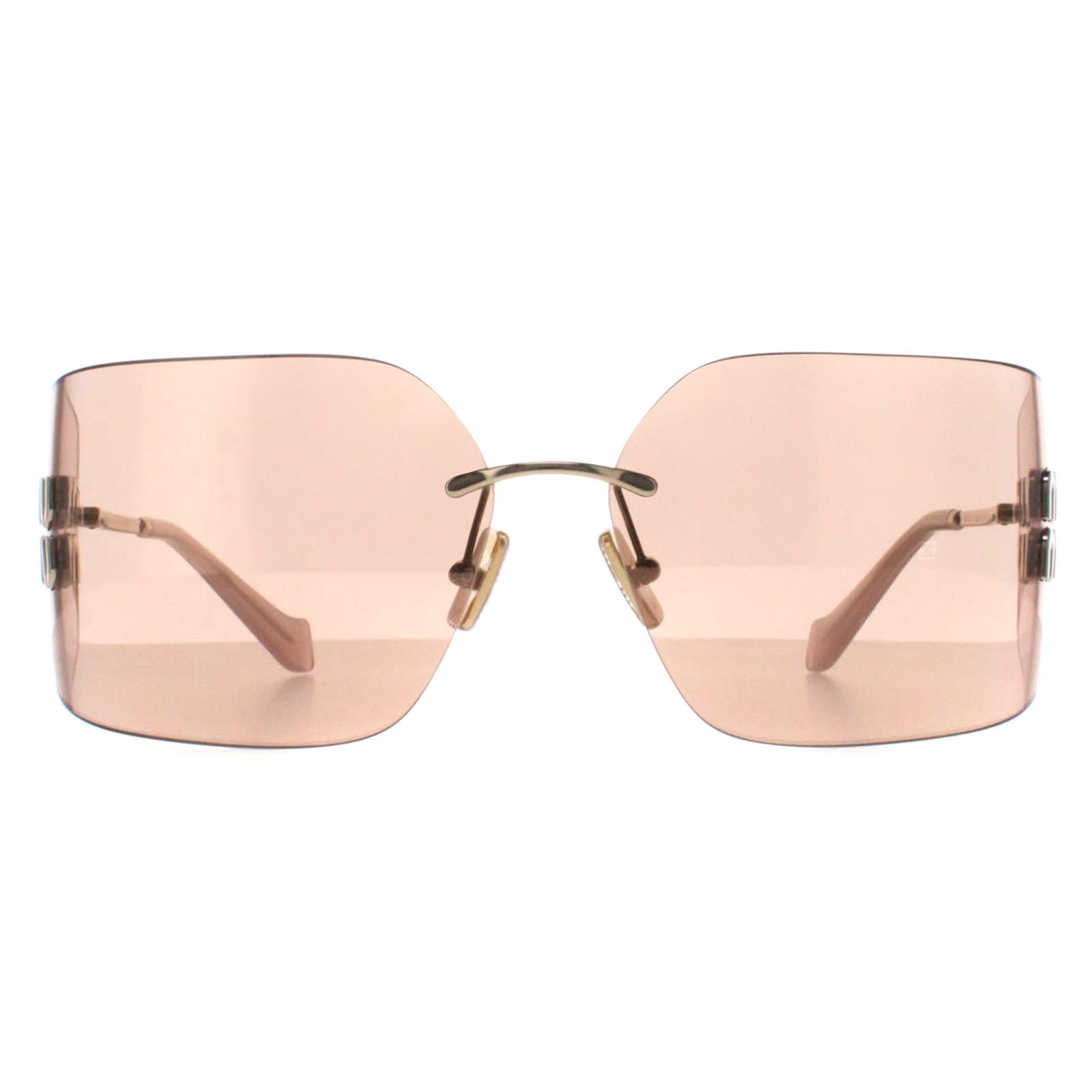 みうみう Miu Miu Sunglasses MU54YS ZVN20F Pale Gold Pink Mirror | eBay