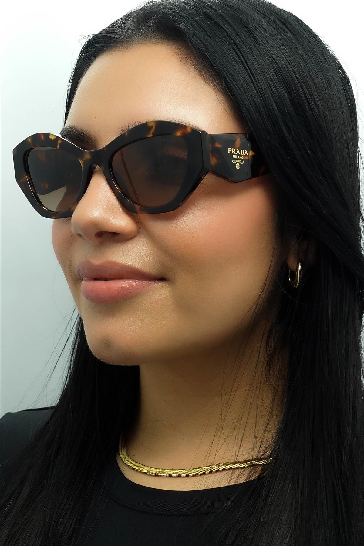 Prada Sunglasses PR07YS VAU6S1 Honey Havana Brown Gradient  display picture 2