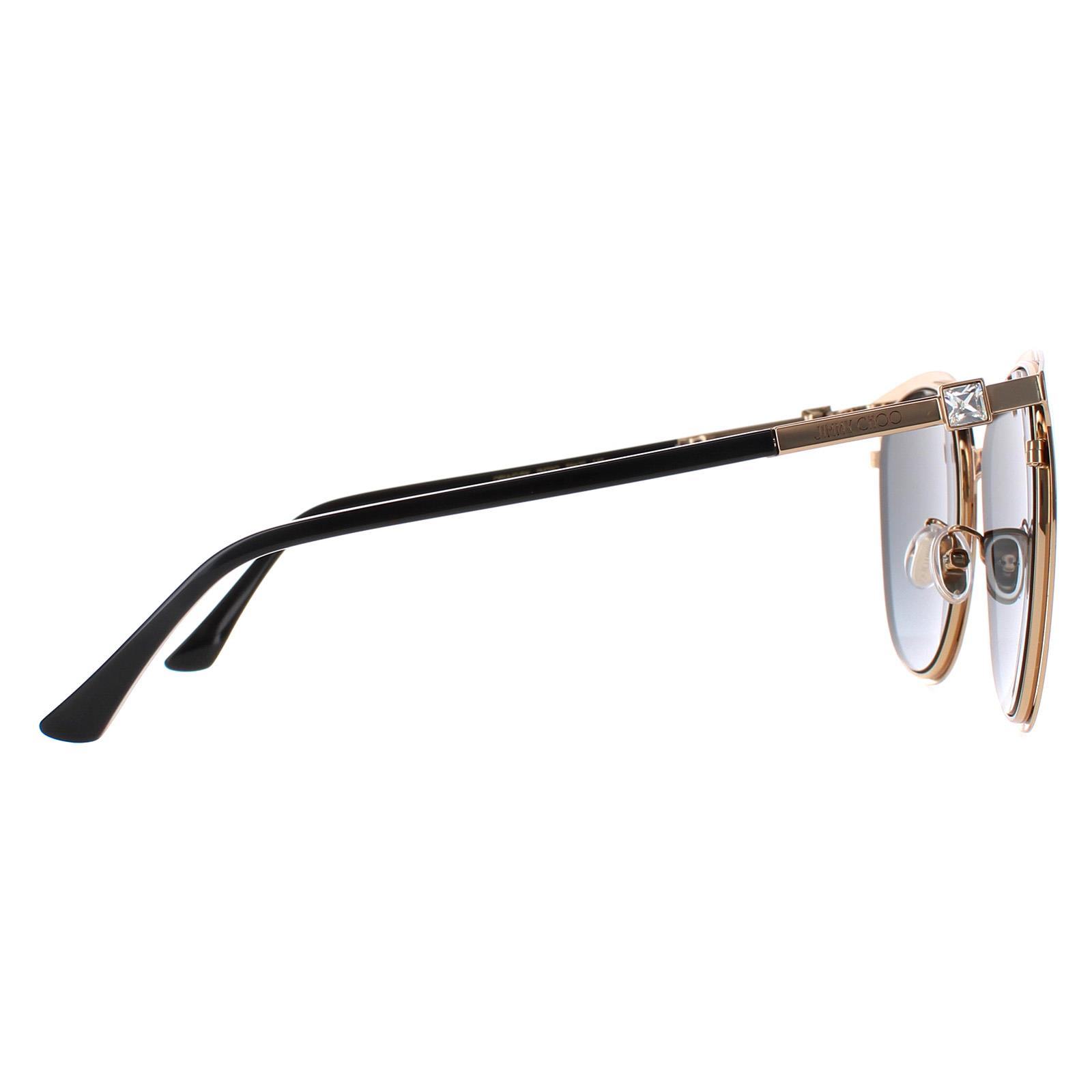 Jimmy Choo Oria G SK Womens Metal Sunglass Amazon.com: JIMMY CHOO AURI/G/S Black/Grey Shaded 53/22/145  main image 3