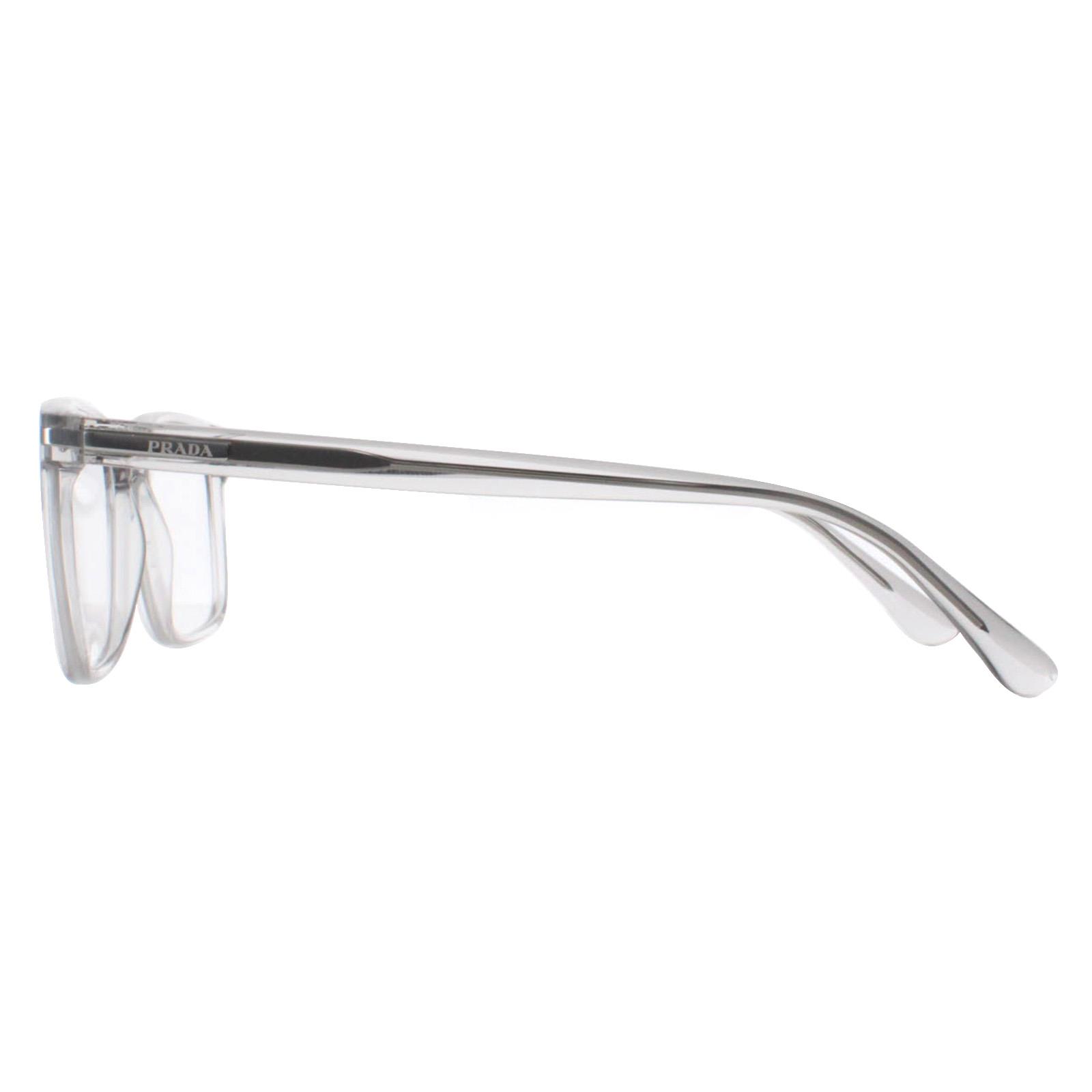 Prada Women Eyeglasses Crystal Grey Square Unisex PR14WV U431O1 BRAND NEW Prada - PR 14WV Eyeglasses | Specs Collective main image 2