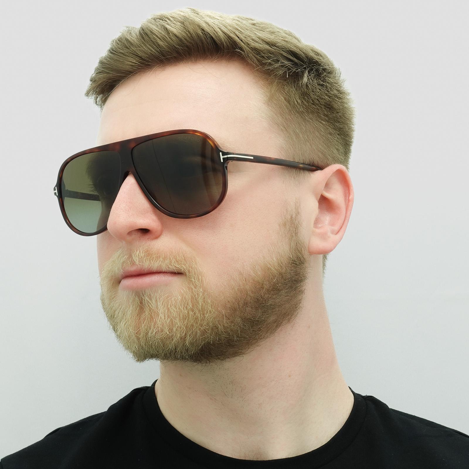 Tom Ford Spencer-02 FT0998 56P Aviator Sunglasses - Havana/Brown Tom Ford - Spencer Sunglasses - Occhiali da Sole Oversize  main image 4