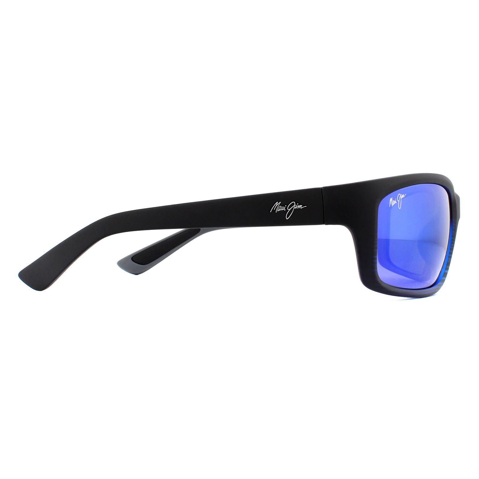 Maui Jim Sunglasses Kanaio Coast B76608C Matte Blue Black Blue Hawaii