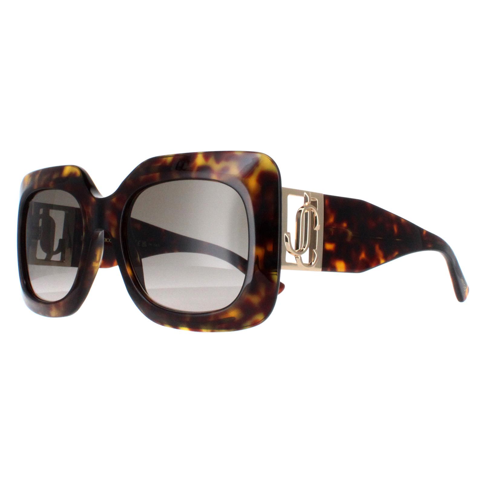 Jimmy Choo Sunglasses GAYA/S 086 HA Havana and Gold Brown  display picture 1