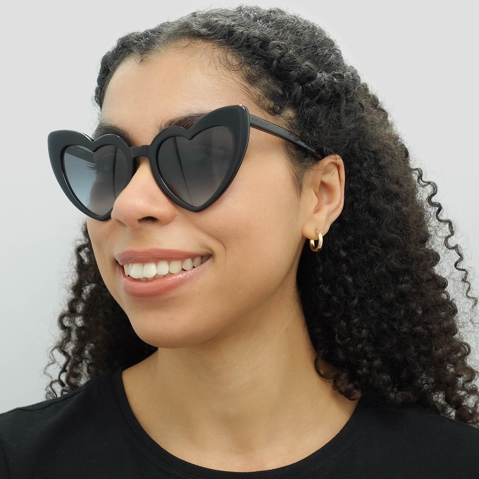 Saint Laurent Sunglasses SL 181 LOU LOU 008 Black Blue  display picture 2