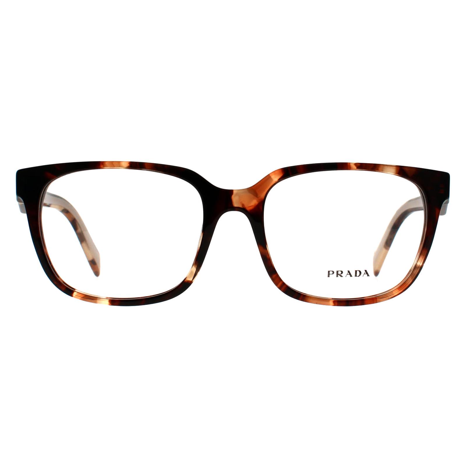 Chika 　PRADA VPR 07M-Nメガネ ブラウン ケース付き Prada Glasses Frames PR 17ZV 07R1O1 Havana Caramel Women | eBay