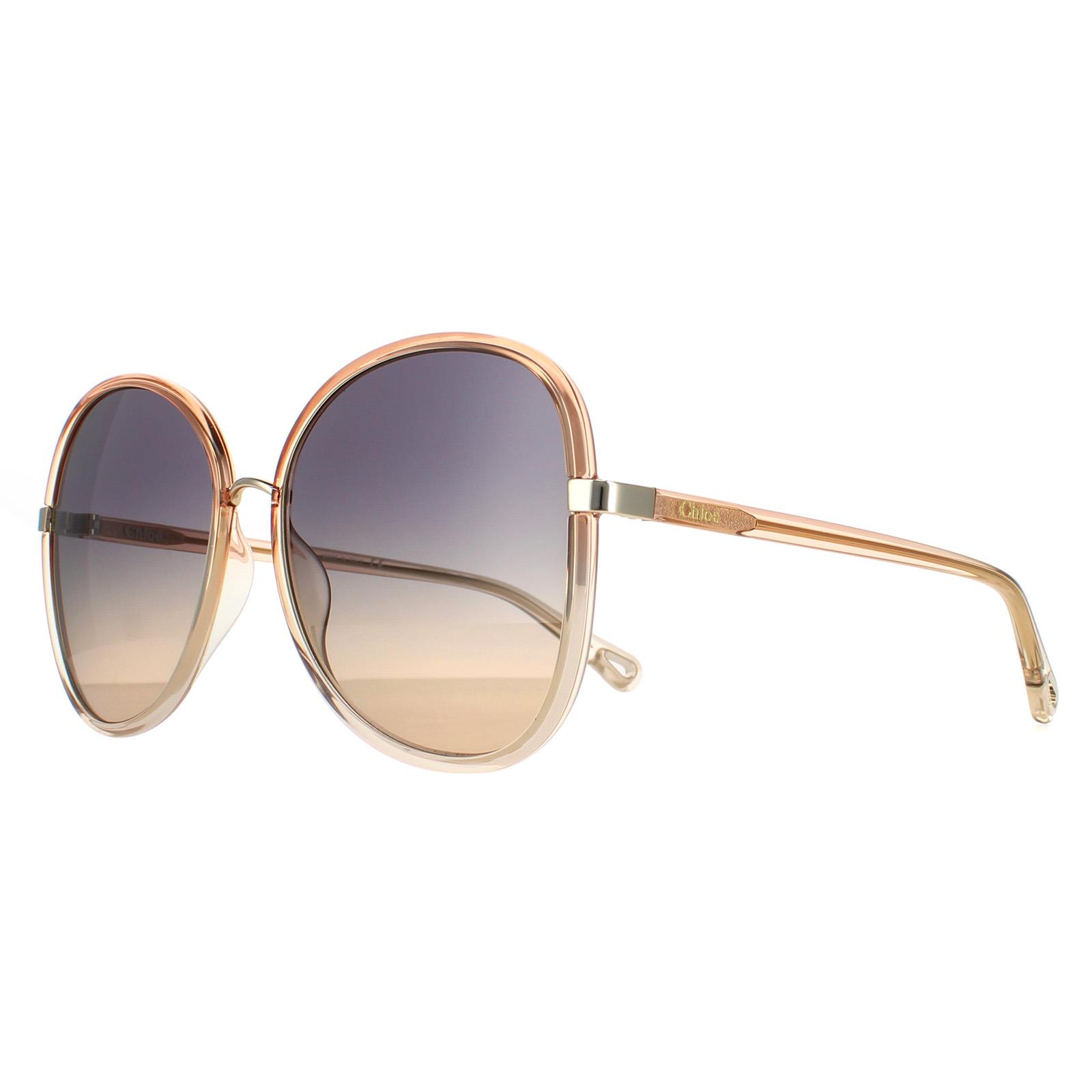 サングラス Chloe SUN GLASS (CH0327S005 56) Chloe Sunglasses CH0030S Franky 004 Orange Crystal Blue