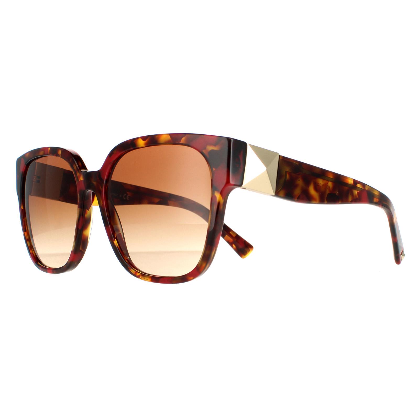Valentino Sunglasses VA4111 519413 Red Havana Brown Gradient  display picture 1