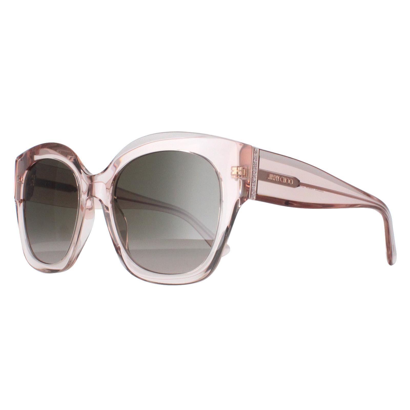 Jimmy Choo Sunglasses LEELA/S FWM HA Transparent Rose Brown 