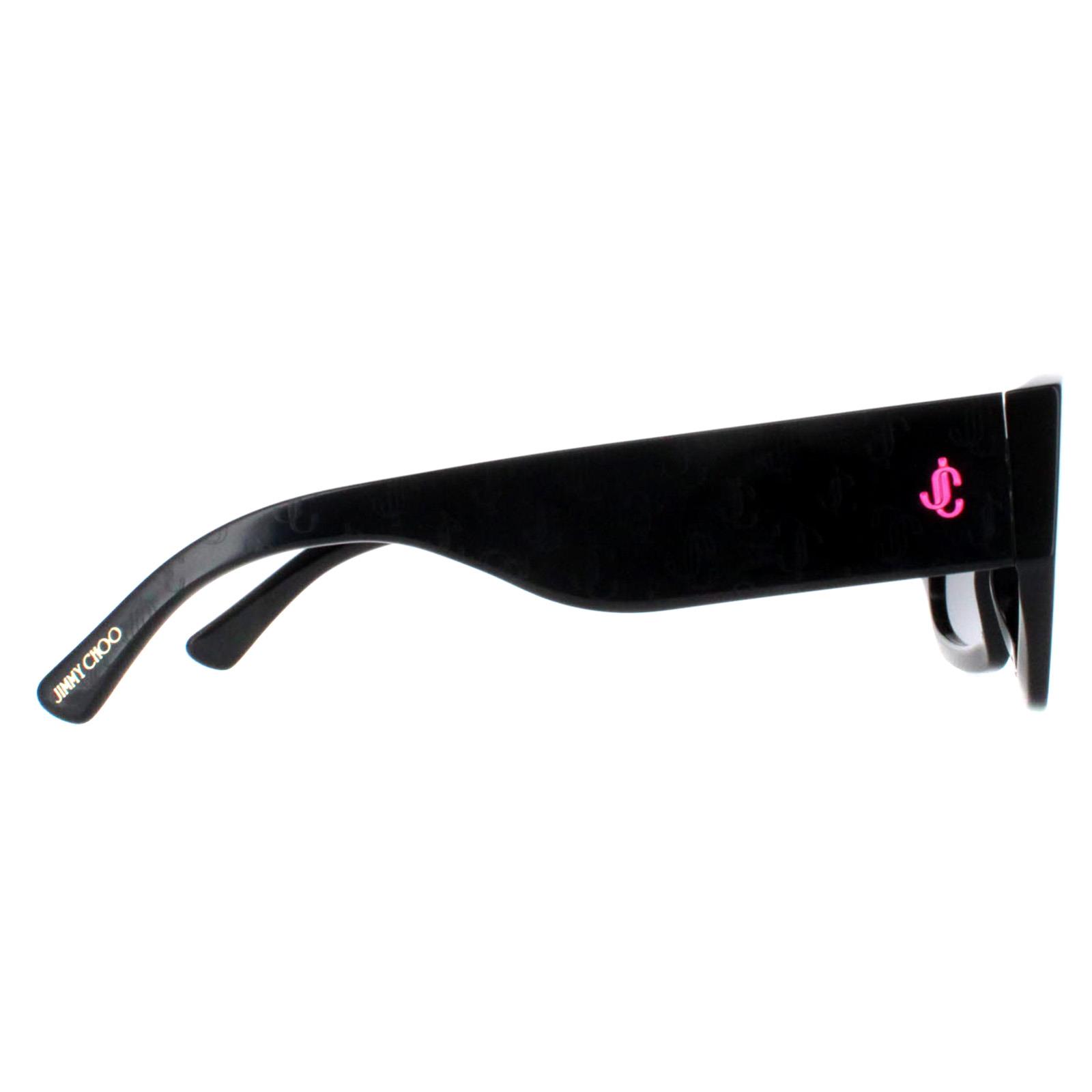 Jimmy Choo Cami Black Sunglasses Amazon.com: JIMMY CHOO Square Sunglasses Sammi/G 8079O Black  main image 2