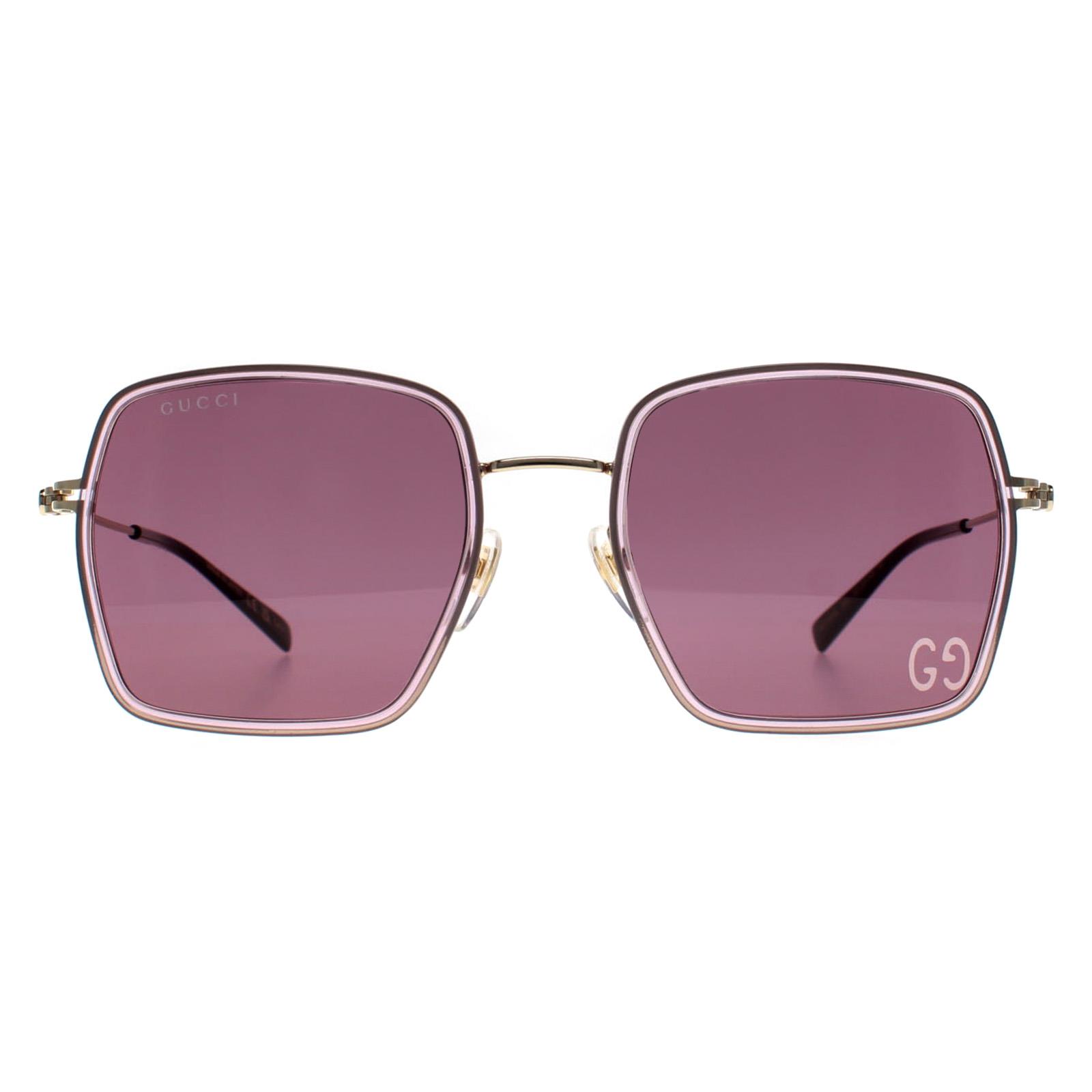 サングラス GUCCI Woman Sunglasses Pink GG1848S 005 Gucci Sunglasses GG1848S 005 Pink Gold Violet | eBay