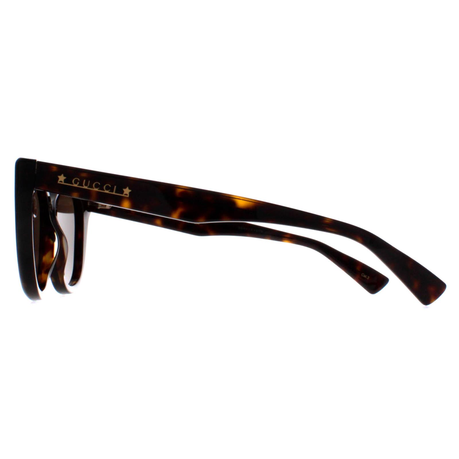 NEW Gucci Sunglasses GG1588S 002 Havana Brown Women Authentic Gucci GG1535S 002 Sunglasses Shiny Havana - eye-oo.com main image 4