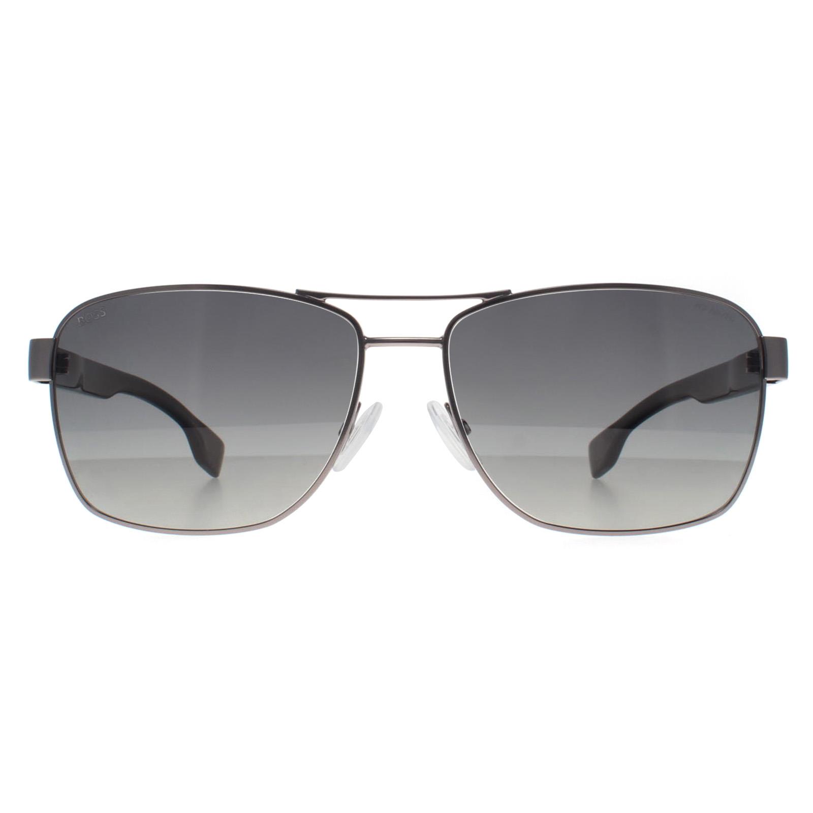 Hugo Boss Sunglasses Boss 1559/O/S R80 WJ Dark Ruthenium Grey Gradient Polarized