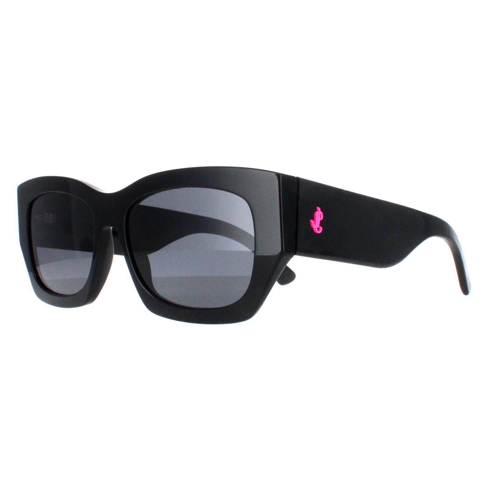 Jimmy Choo Cami Black Sunglasses Amazon.com: JIMMY CHOO Square Sunglasses Sammi/G 8079O Black  main image 3