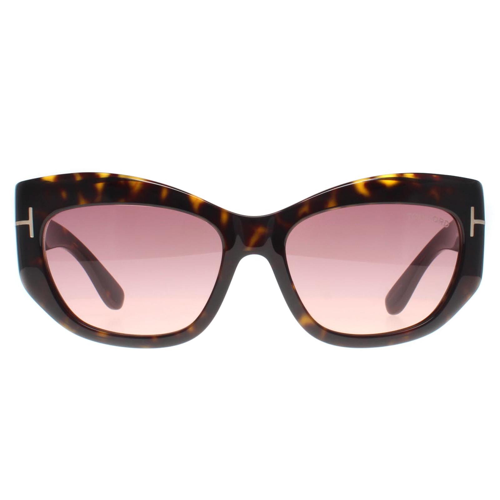 Tom Ford Sunglasses Brianna FT1065 52T Dark Havana Bordeaux 
