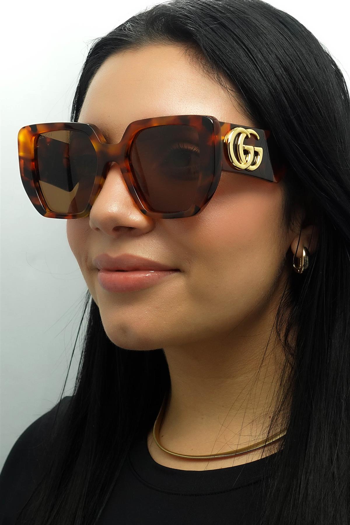 Gucci Sunglasses GG0956S 007 Havana Brown | eBay display picture 2