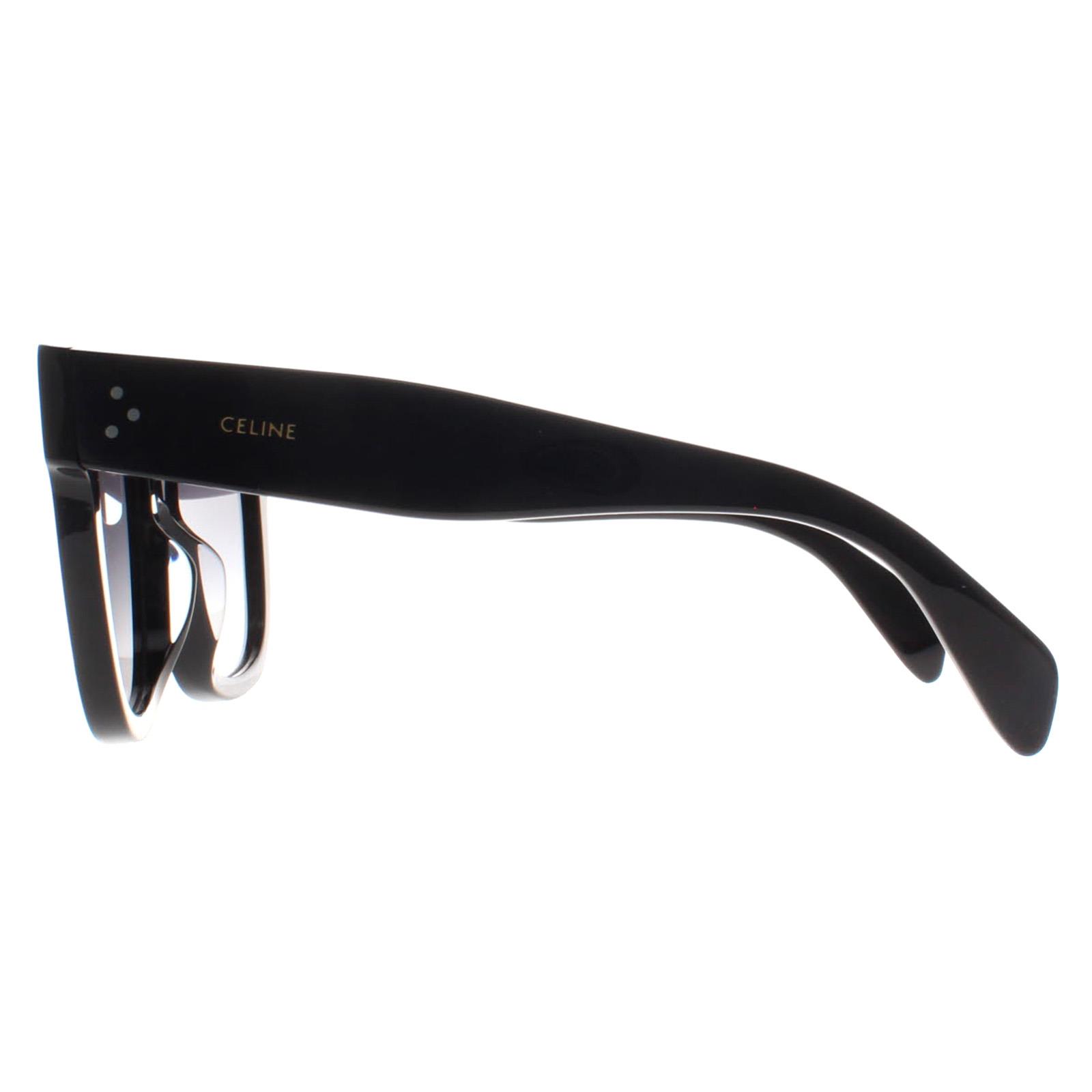 サングラス Celine Sunglasses CL4002UN 01B Thick Horn Oversized Celine CL4002UN 01b sunglasses