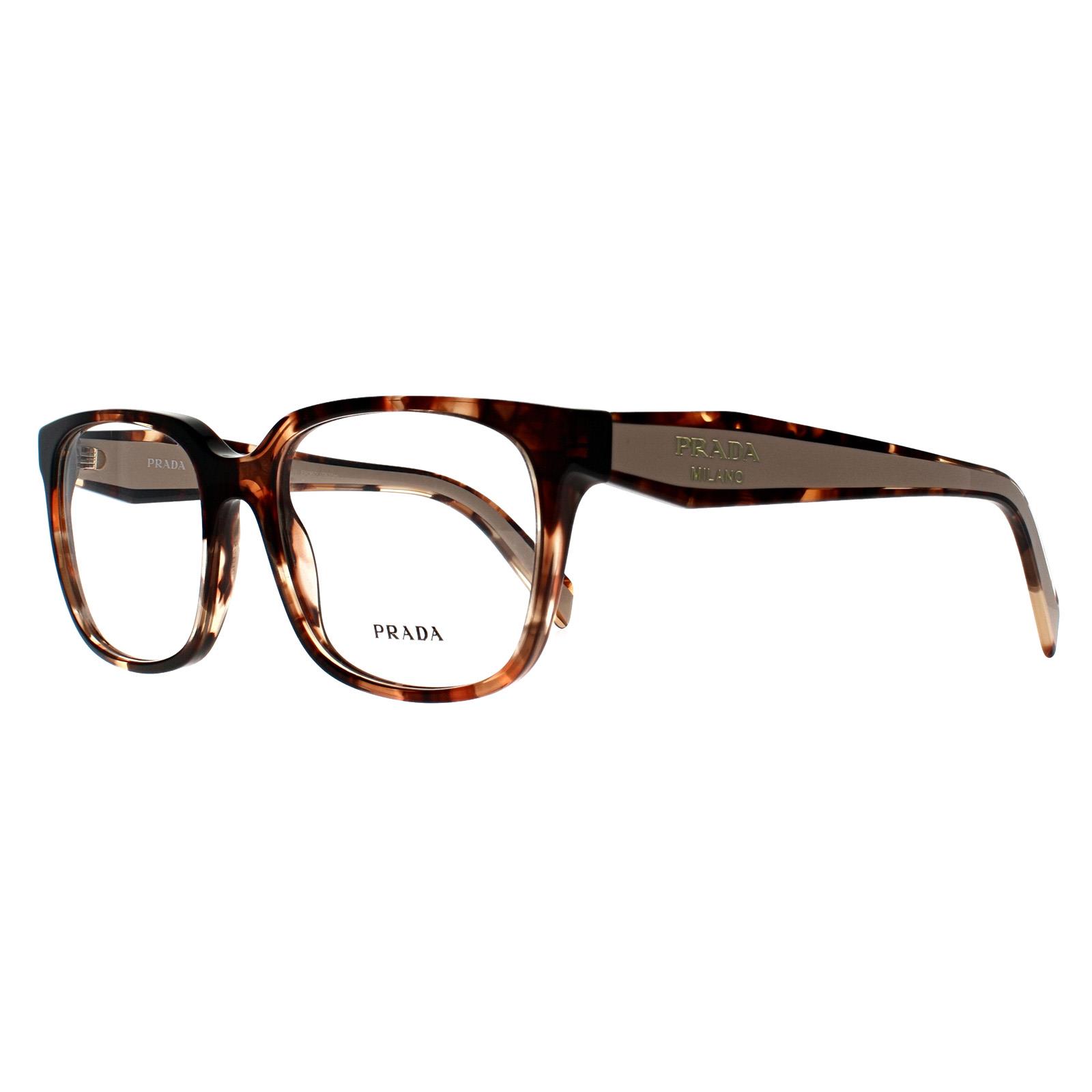 Chika 　PRADA VPR 07M-Nメガネ ブラウン ケース付き Prada Glasses Frames PR 17ZV 07R1O1 Havana Caramel Women | eBay