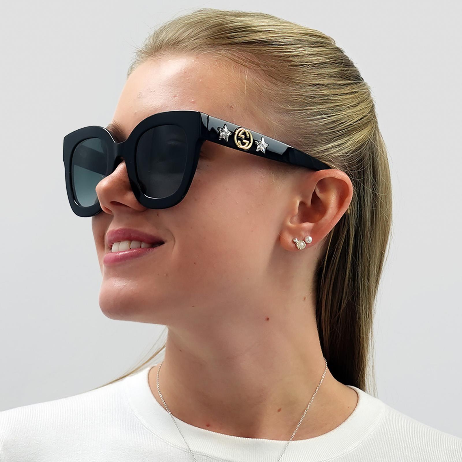Gucci Sunglasses GG0208S 001 Black Gray Gradient | eBay display picture 3