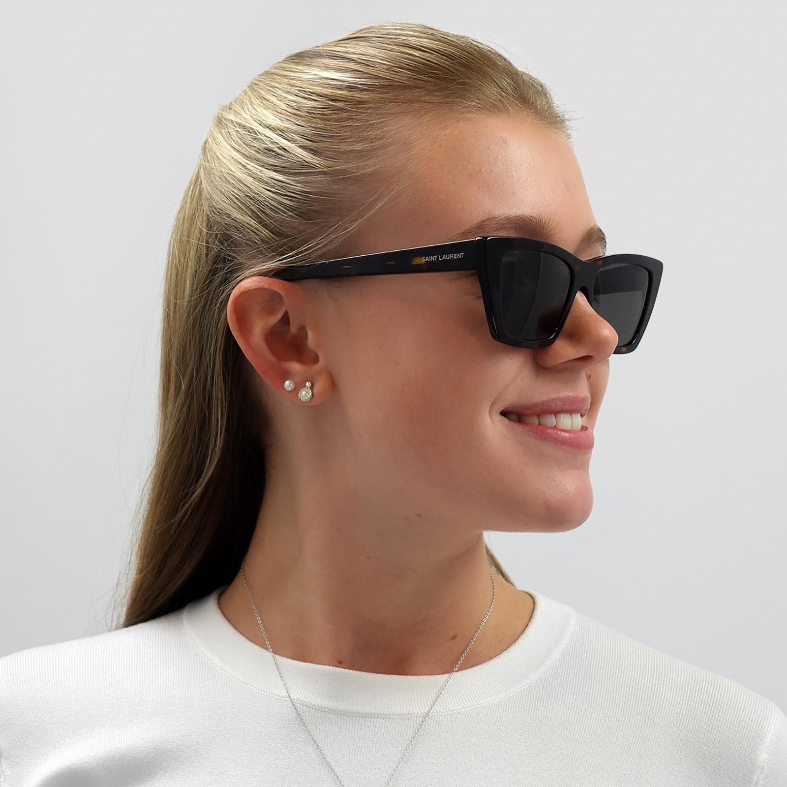 Saint Laurent Sunglasses SL 276 MICA 002 Dark Havana Gray | eBay display picture 1