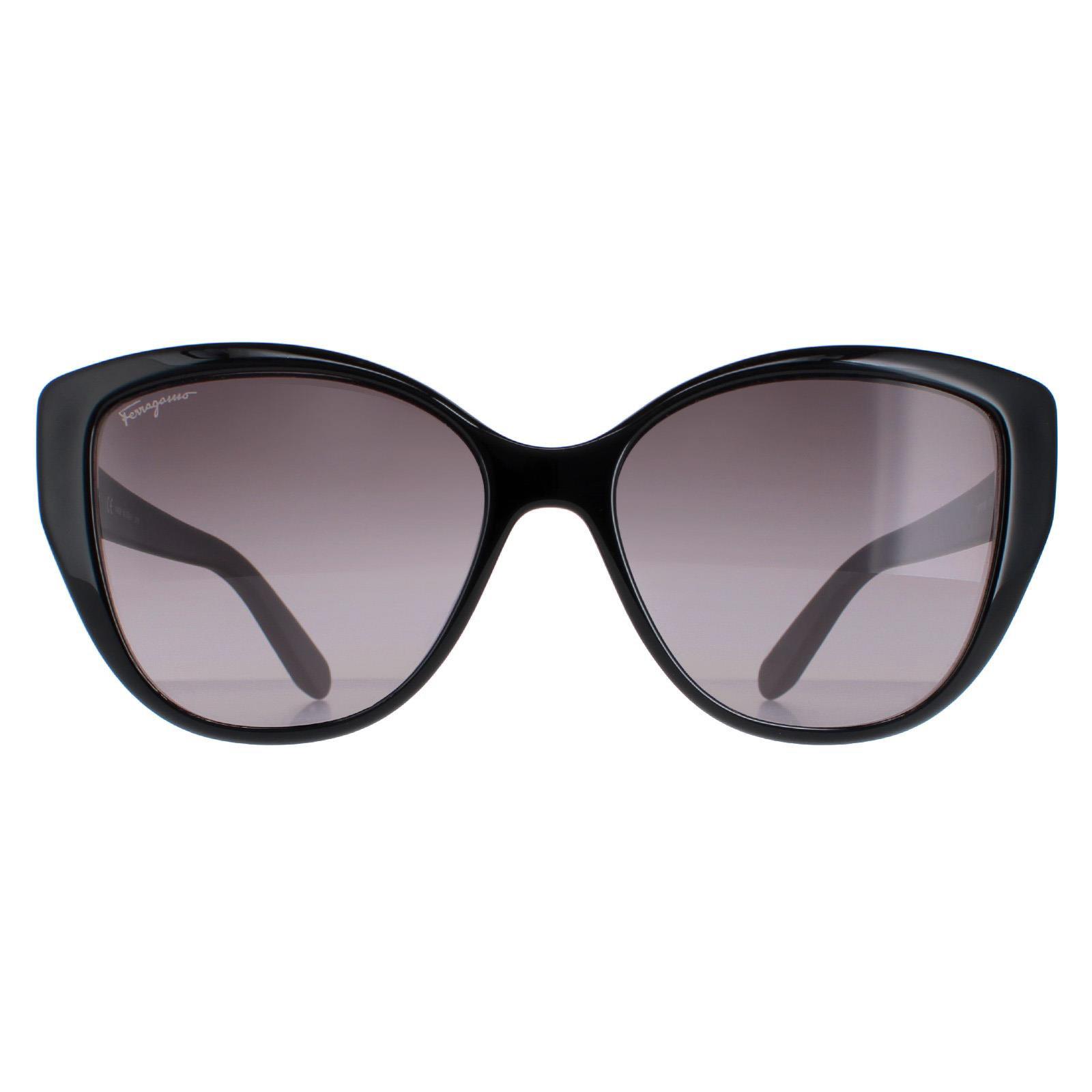 Salvatore Ferragamo Sunglasses SF912S 001 Black with Flower 