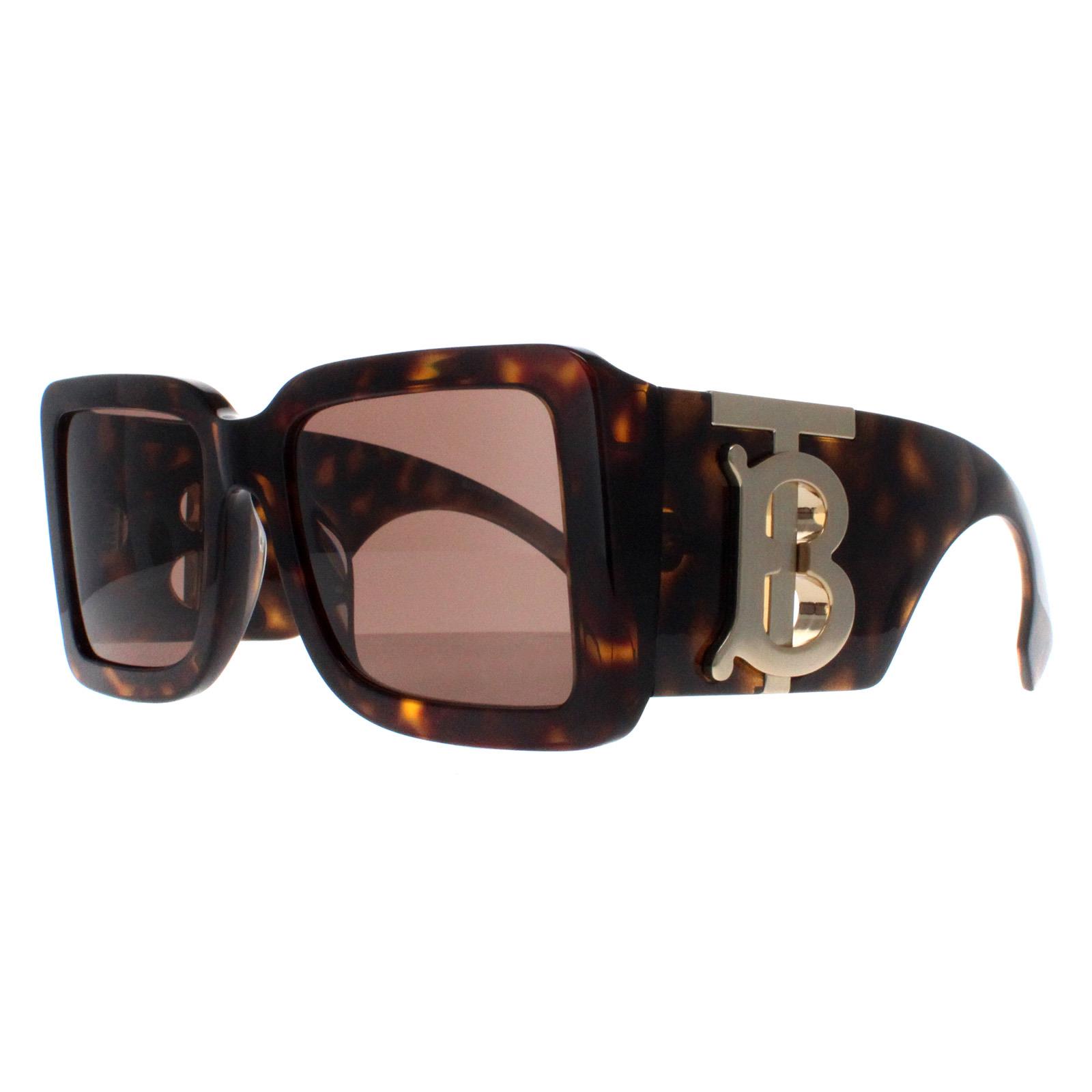 New! Burberry BE4406U 300273 Havana Oversized Sunglasses, Authentic BE4406U main image 2