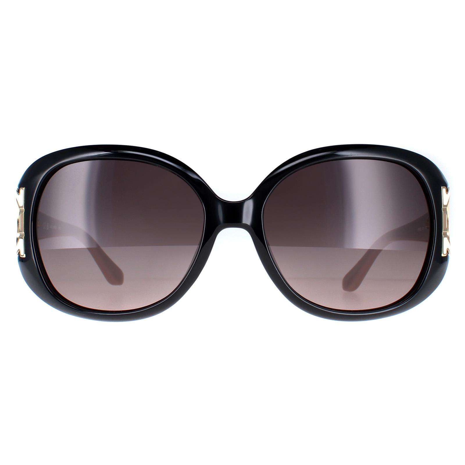 NEW SALVATORE FERRAGAMO SF668S-001 Women Sunglasses 001 BLACK  TAUPE Authentic Amazon.com: Ferragamo Brown Gradient Oval Sunglasses SF668  main image 3