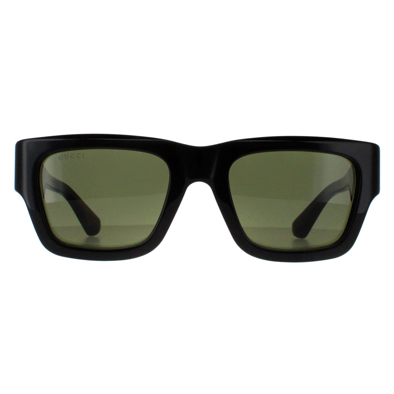 New With Tags Gucci GG1668S-004-52 Luxury Sunglasses Gucci GG1668S S (52 - 21) with Grey lenses and Black frame  main image 2