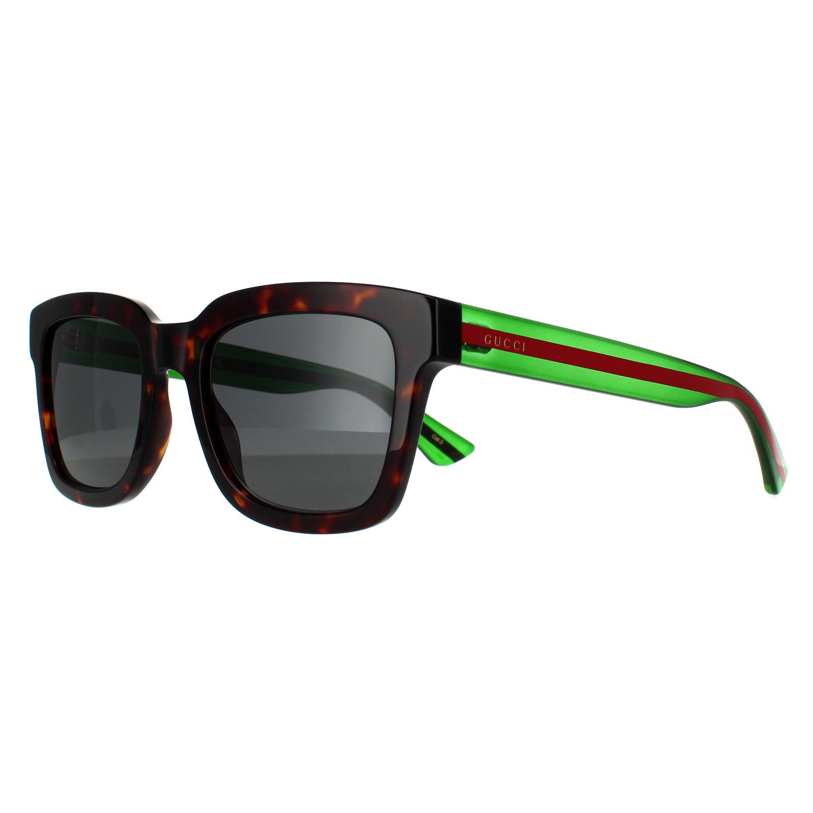 Gucci Sunglasses GG0001SN 003 Havana Green Gray Gray | eBay display picture 2