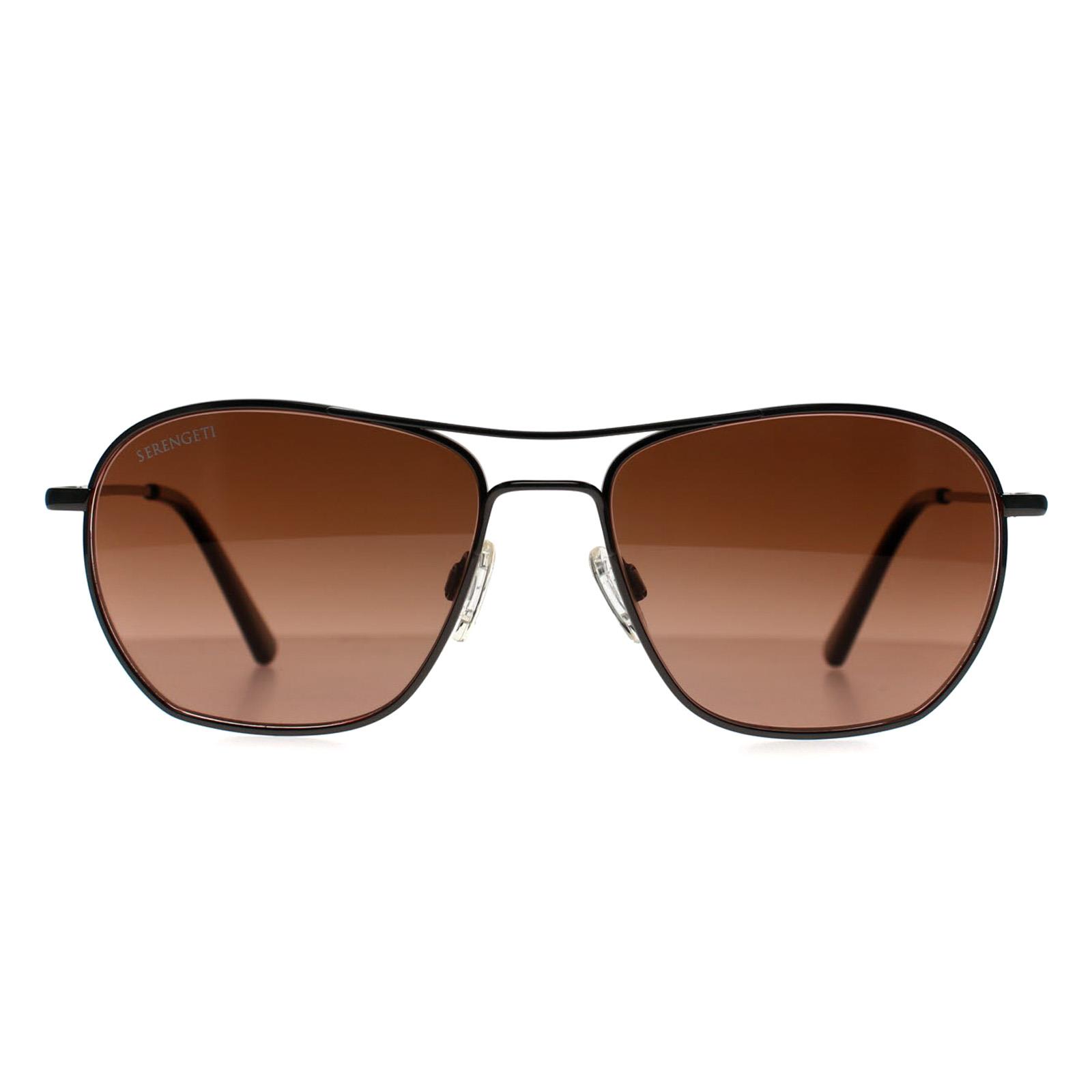 50s ヘーゼルアトラス Sierra Sunrise Plates レア Serengeti Sunglasses Lunger SS545003 Gunmetal Polarized Drivers