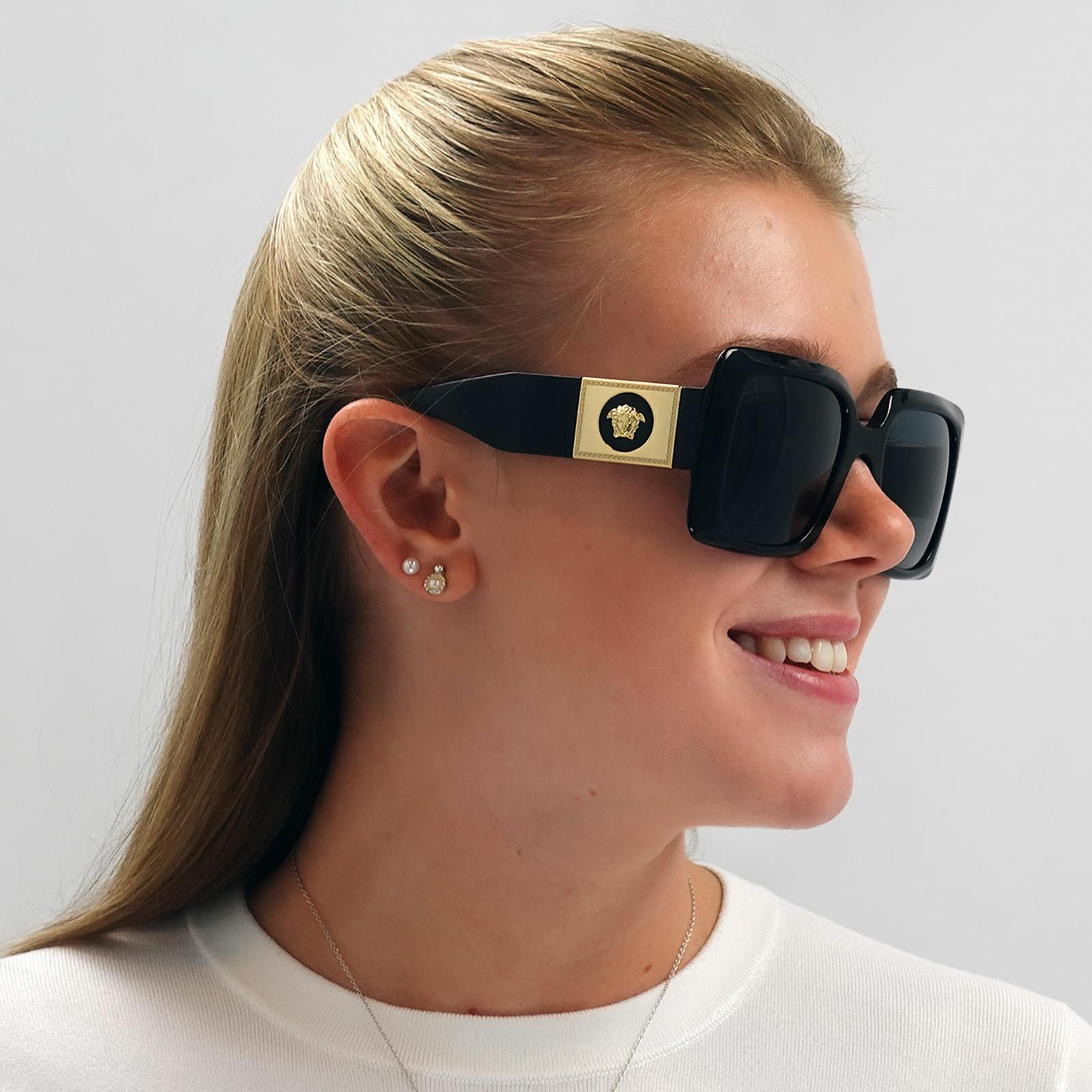 Versace Sunglasses VE4405 GB1/87 Black Dark Gray | eBay display picture 2