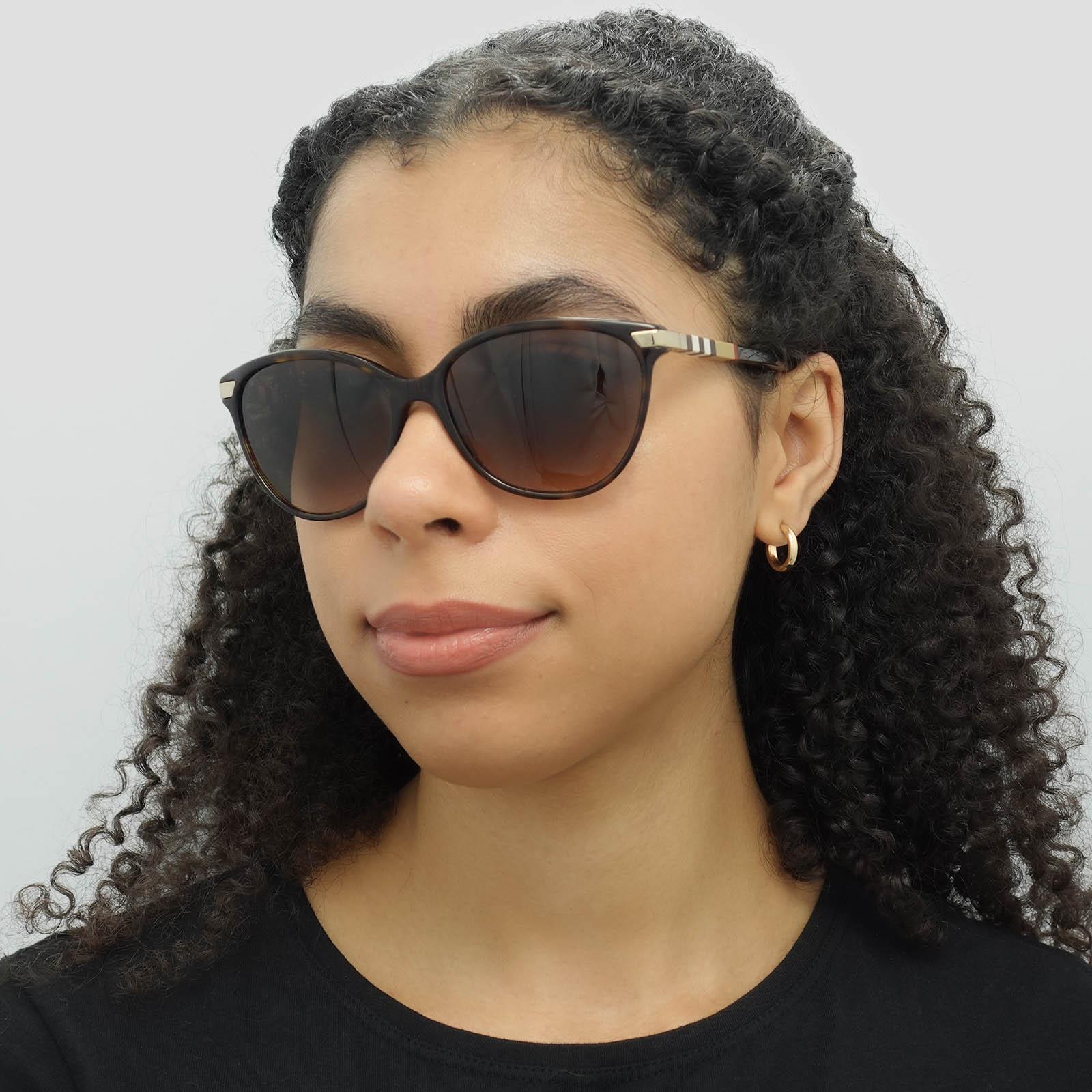 BURBERRY キャットアイフレムサンクラス BE4216300213 300213 Burberry Sunglasses BE4216 300213 Dark Havana With Gold
