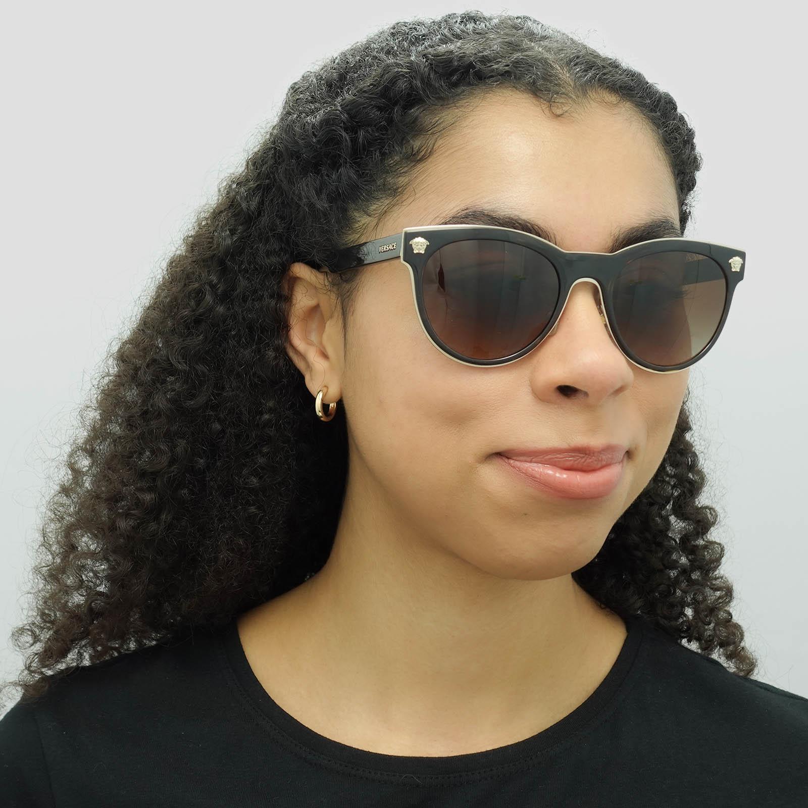 Versace Sunglasses VE2198 125213 Dark Havana Brown Gradient 