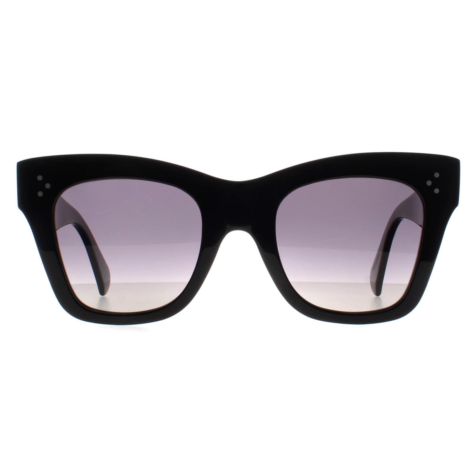 Celine Sunglasses Catherine CL4004IN 01D Shiny Black Smoke  display picture 1