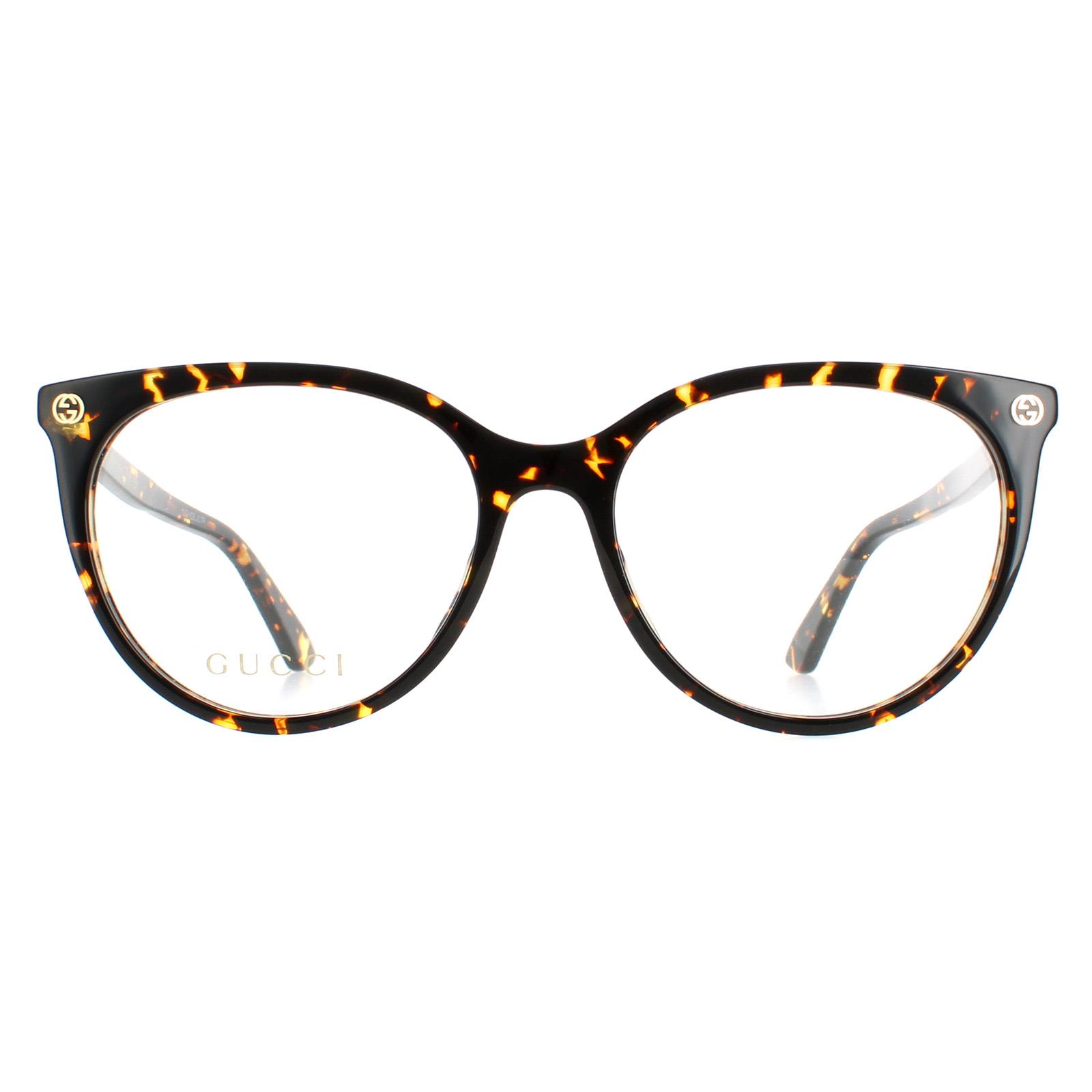 Gucci Eyeglasses GG0093O 002 Havana Women | eBay display picture 3