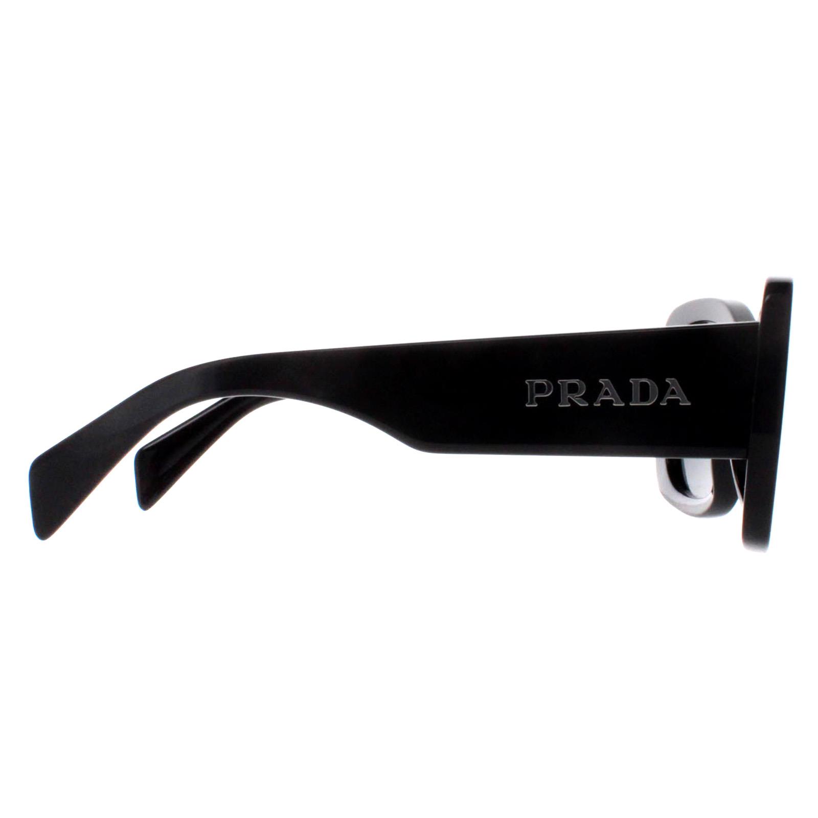 Prada Sunglasses PRA08S 1AB5S0 Black Dark Gray | eBay display picture 3