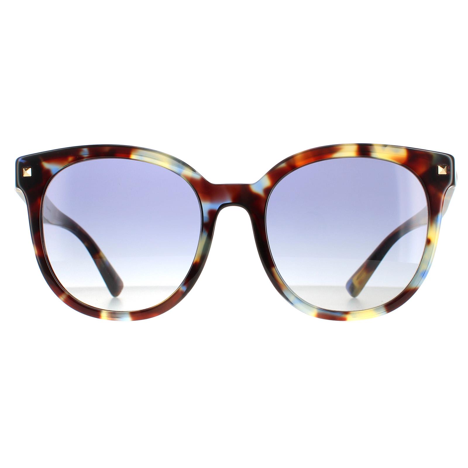 Valentino Sunglasses VA4083 50684L Havana Multicolour Blue  display picture 2