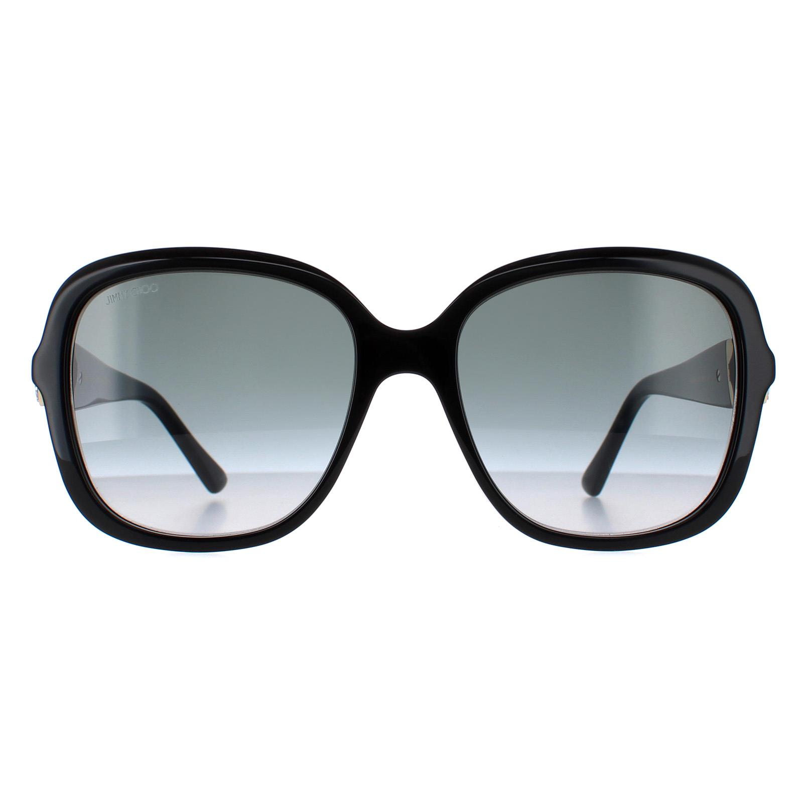 NEW - Authentic JIMMY CHOO Black Sadie Sunglasses Jimmy Choo Sunglasses SADIE/S 807 9O Black Dark Grey  main image 4