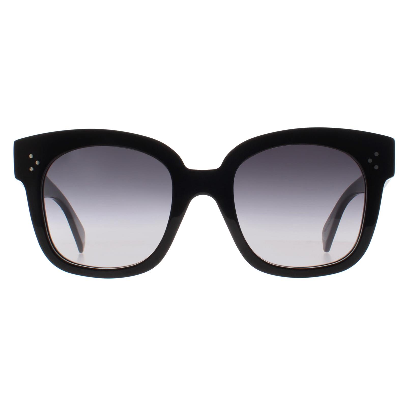 Celine Sunglasses New Audrey CL4002UN 01B Shiny Black Smoke  display picture 3