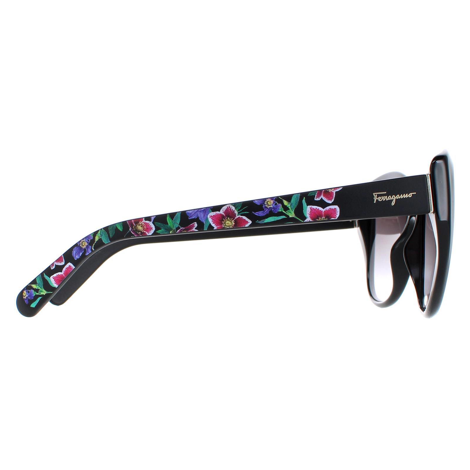 Salvatore Ferragamo Sunglasses SF912S 001 Black with Flower  display picture 1
