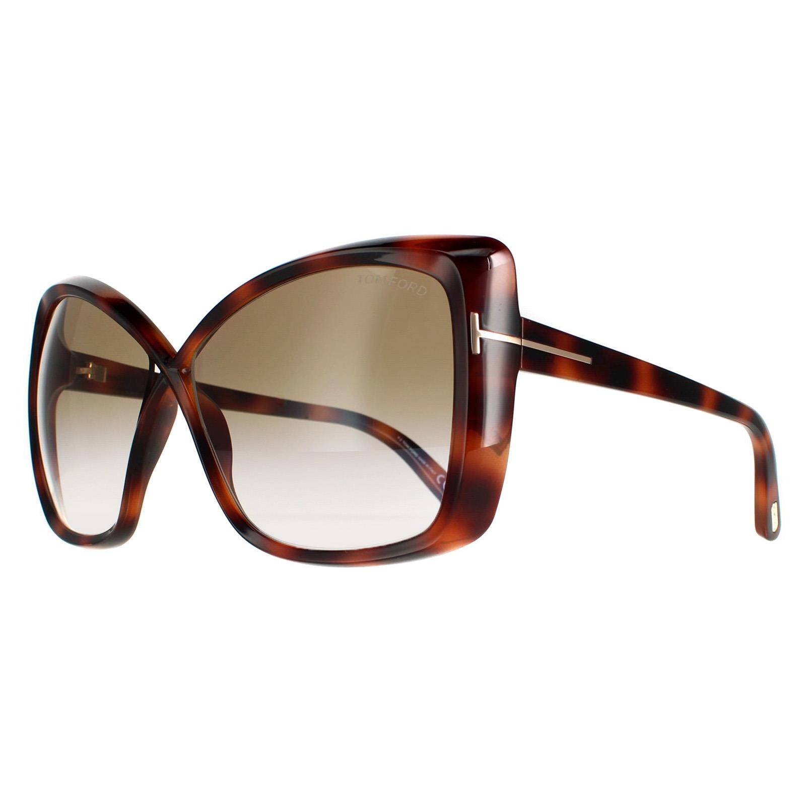 ? Original TOM FORD FT0943 JASMIN HAVANA SUNGLASSES Tom Ford Sonnenbrille FT0943 Jasmin 53F Blonde Havanna Braun  main image 3