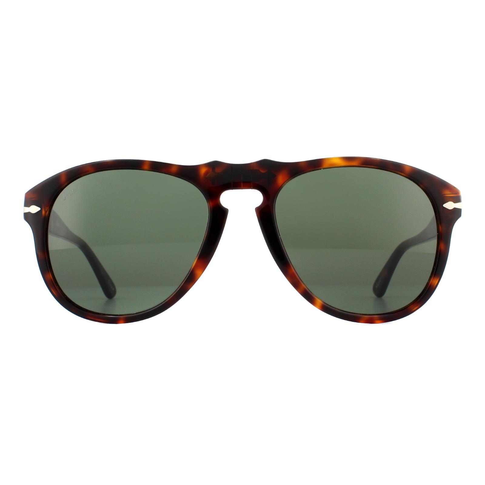 Persol Sunglasses 0649 24/31 Havana Green Steve McQueen 52mm
