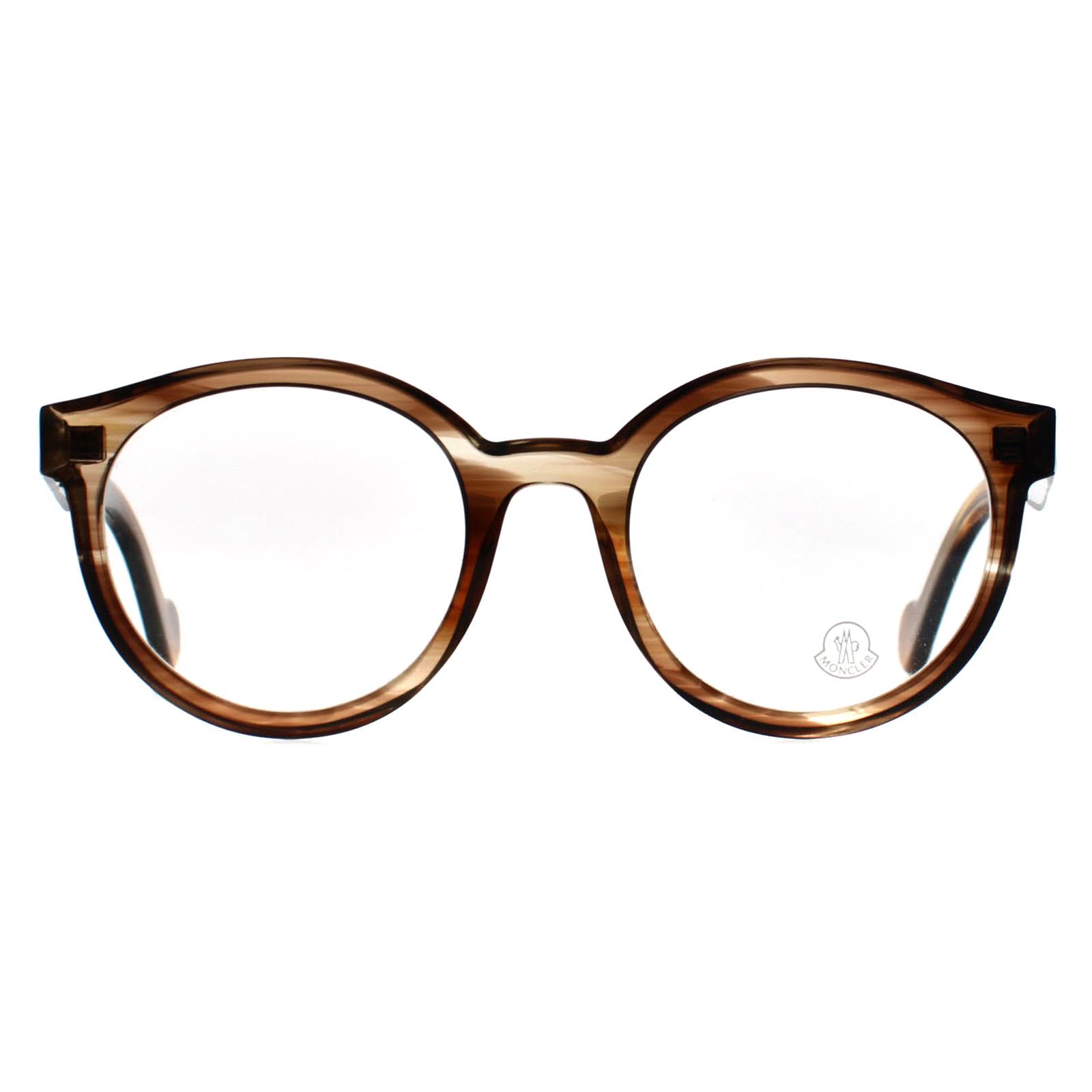 Moncler Glasses Frames ML5029 050 Shiny Brown Women | eBay Australia