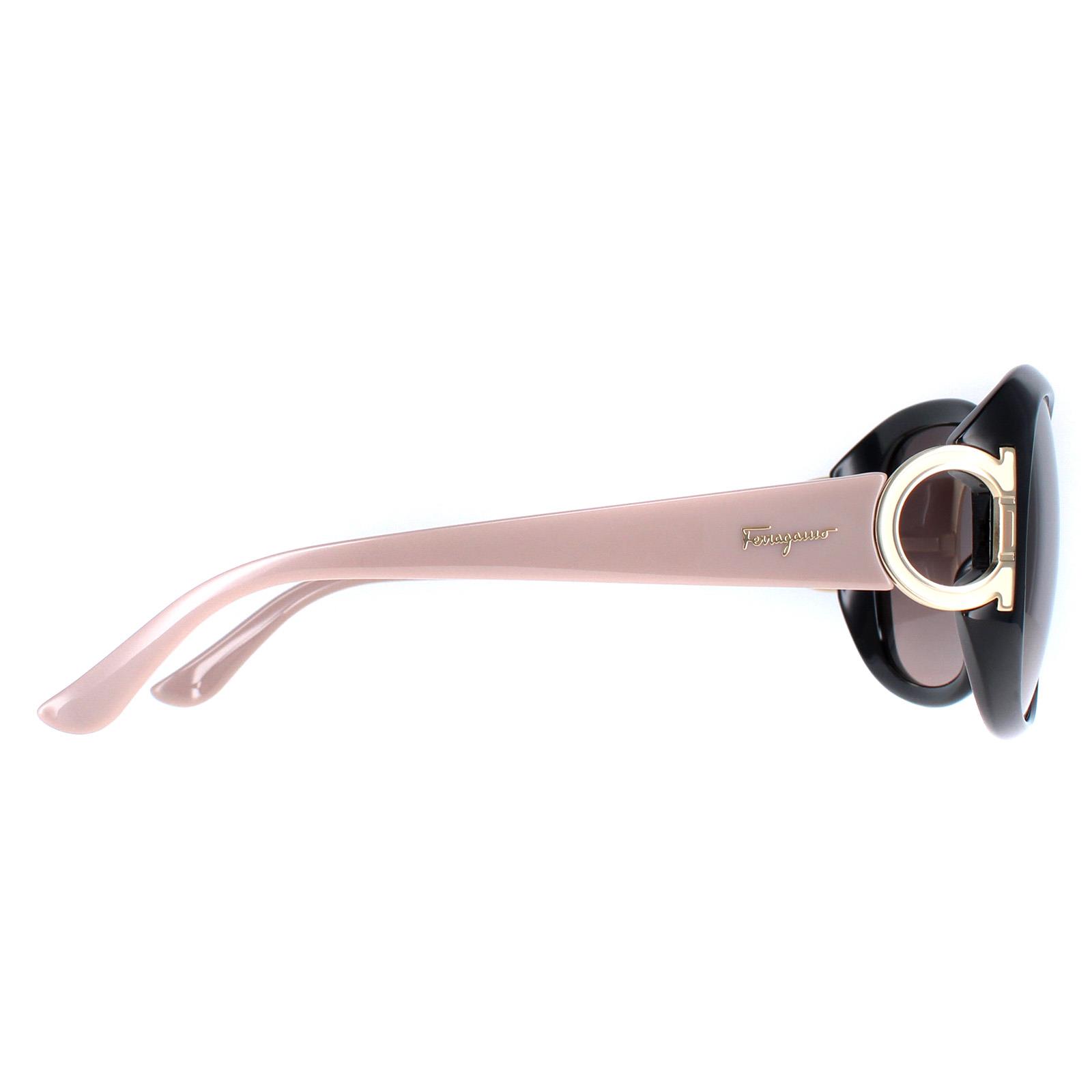 NEW SALVATORE FERRAGAMO SF668S-001 Women Sunglasses 001 BLACK  TAUPE Authentic Amazon.com: Ferragamo Brown Gradient Oval Sunglasses SF668  main image 2