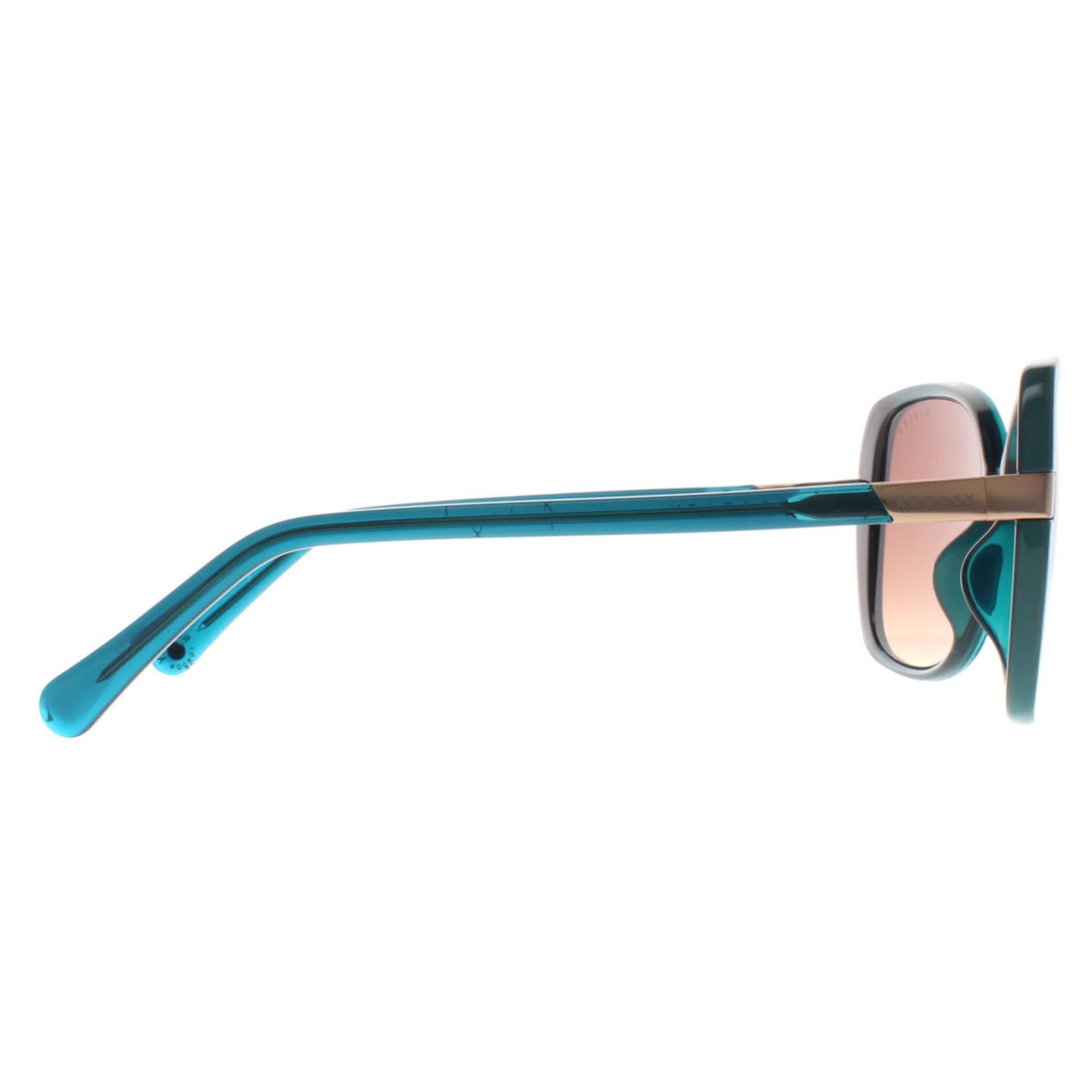 Radley Morwenna Sonnenbrille Damen – Kristallgrün/braun Farbverlauf, Butterfly-Form, 57/17/140