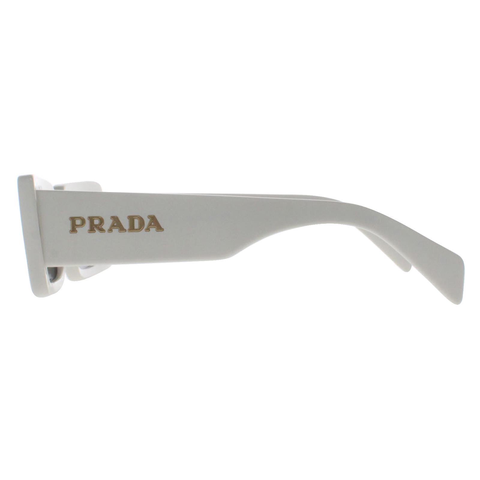 Prada Sunglasses PRA07S 1425S0 Talc Dark Gray | eBay