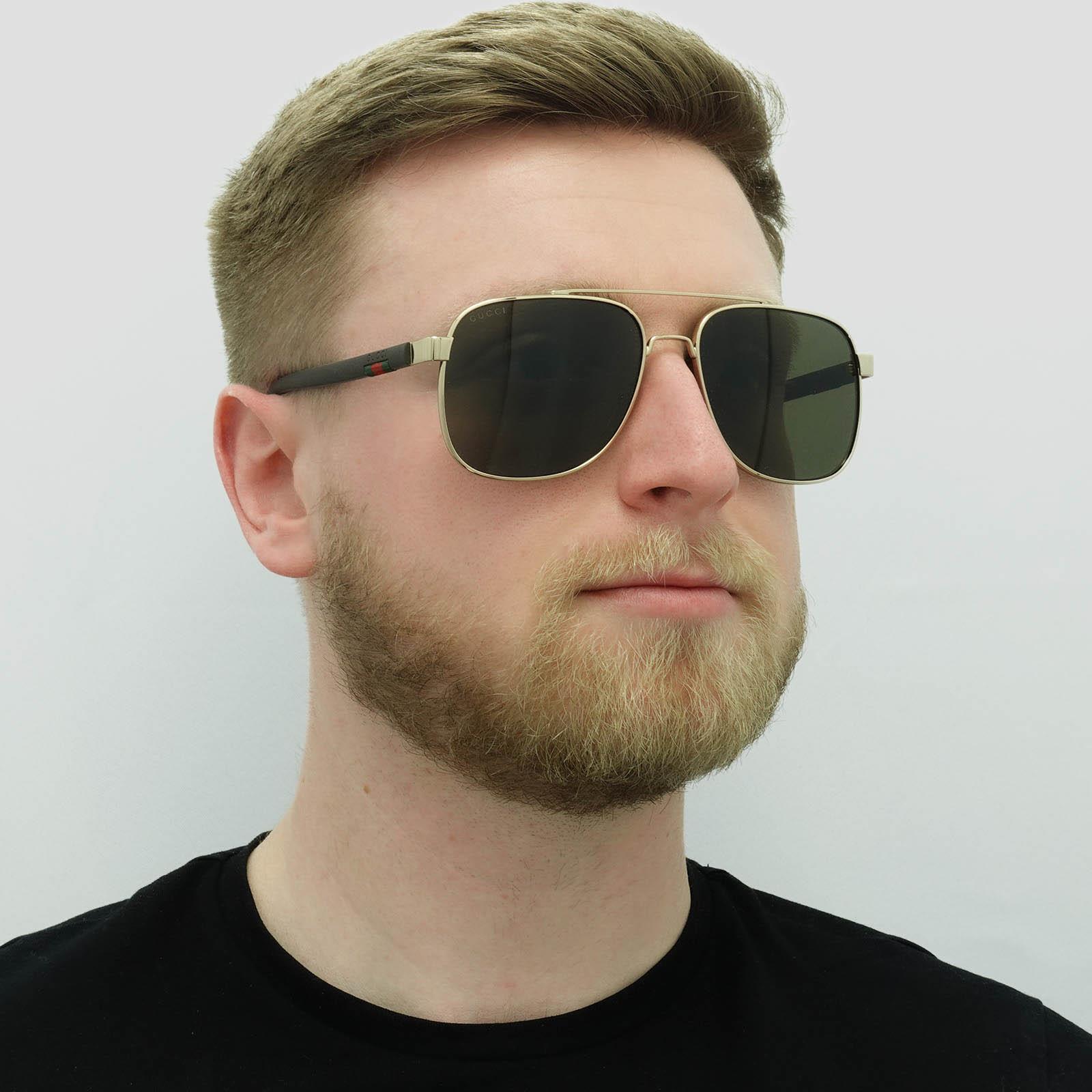 Gucci Sunglasses GG0422S 003 Gold Brown | eBay