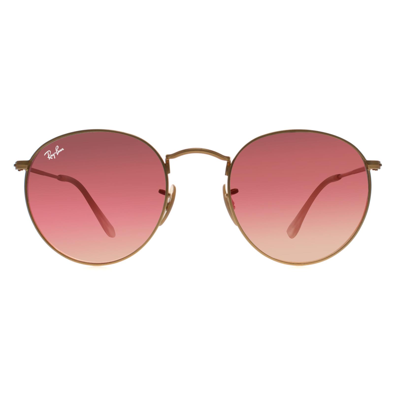 Ray Ban Round Copper Flash Sunglasses Ray-Ban RB3447 Round Metal Sunglasses | LensCrafters main image 3