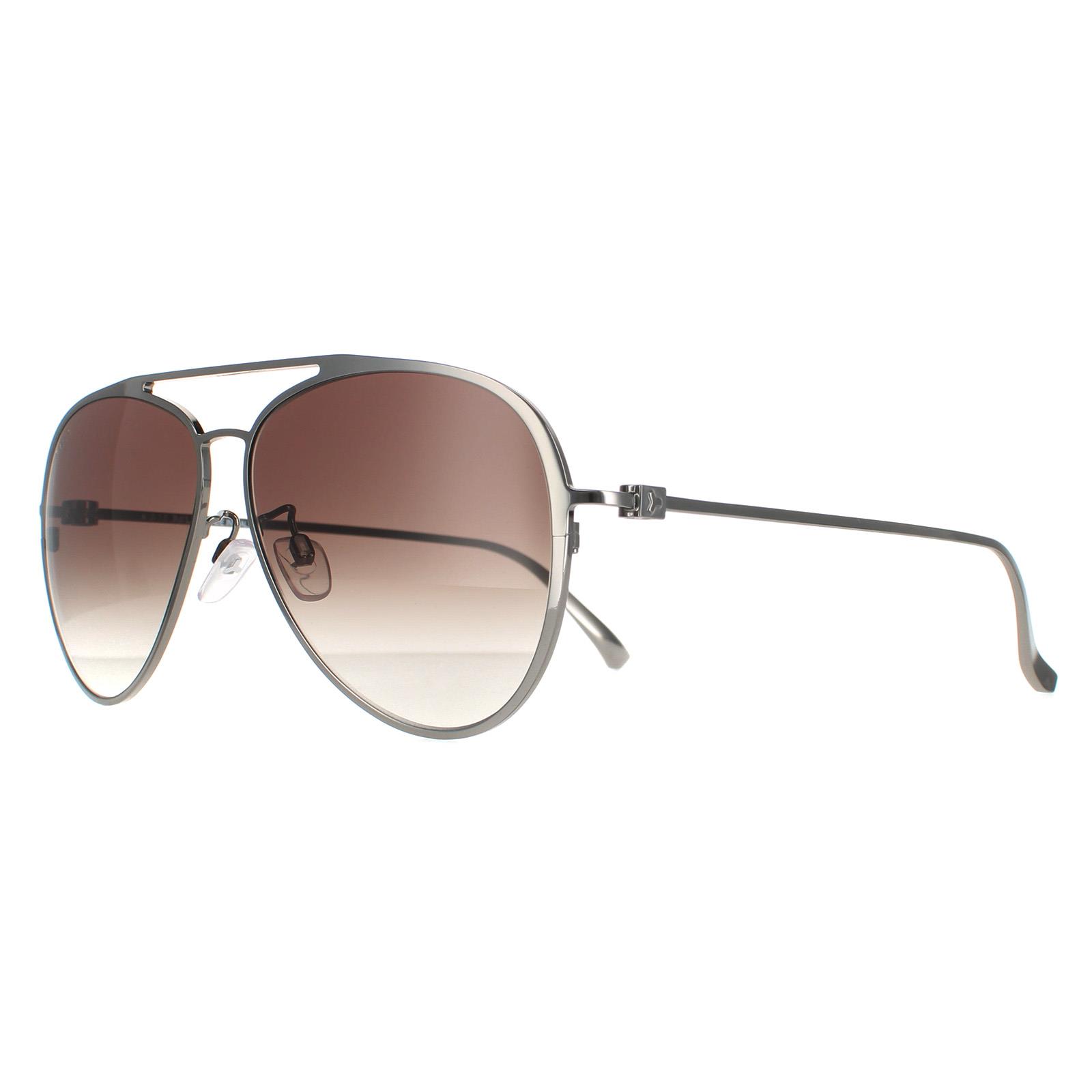 Bally Transparent Gray Sunglasses Bally Sunglasses BY0024-D 08K Gunmetal Grey Gradient | eBay UK main image 2