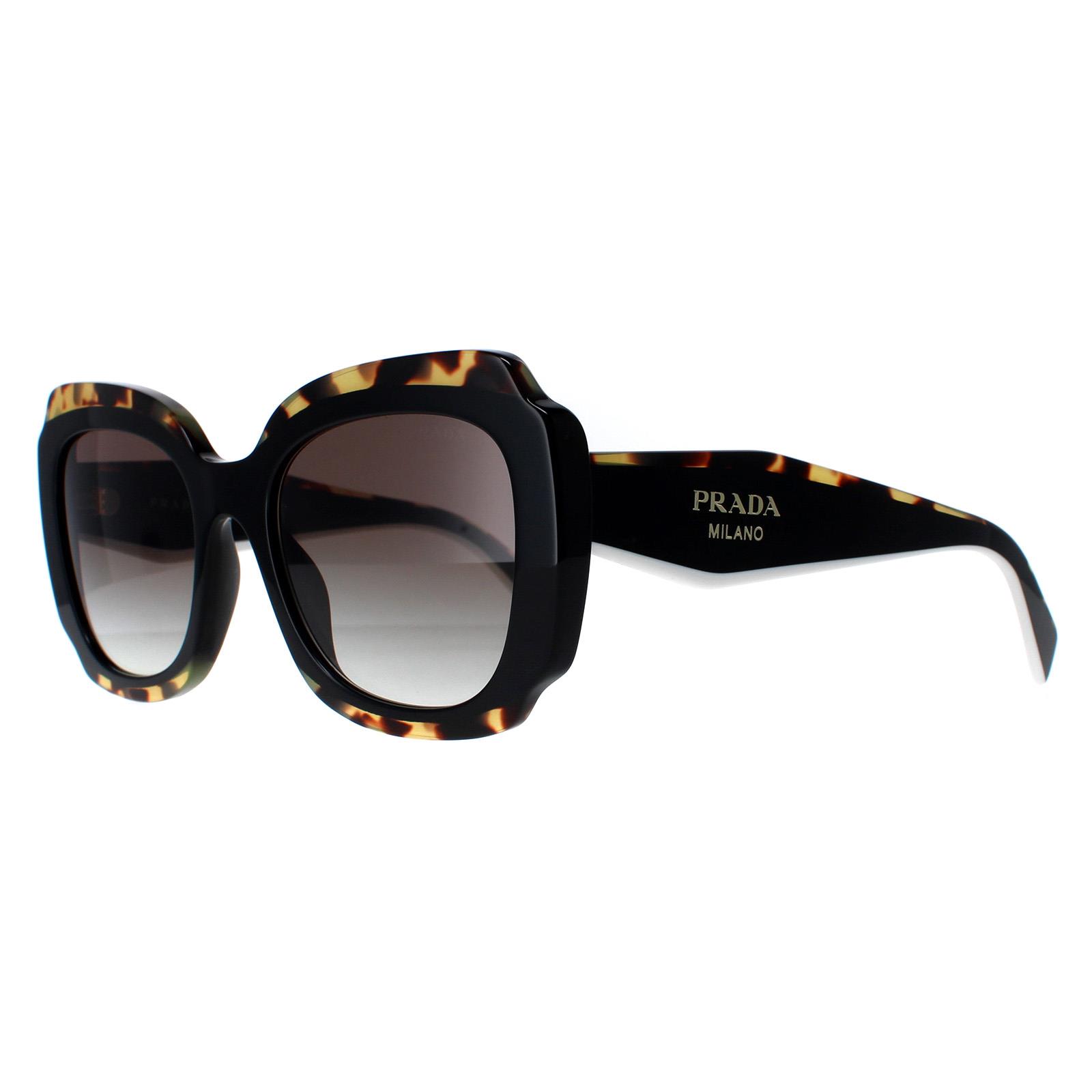Prada Sunglasses PR16YS 01M0A7 Black and Medium Tortoise  display picture 1